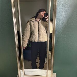 Cozy Beige Sherpa Jacket
